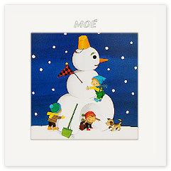 雪の日の友達(ピンナップイラスト)