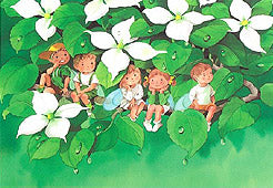 118なかよく雨やどり(ポストカード)