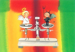 199天使と悪魔(ポストカード)