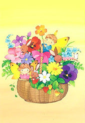 223花かごにいっぱい(ポストカード)