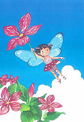 242花のパラソル(ポストカード)