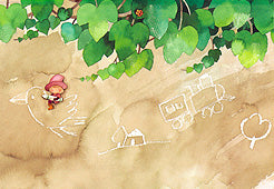 259白いらくがき(ポストカード)