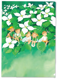 なかよく雨やどり(イラストフォルダー)