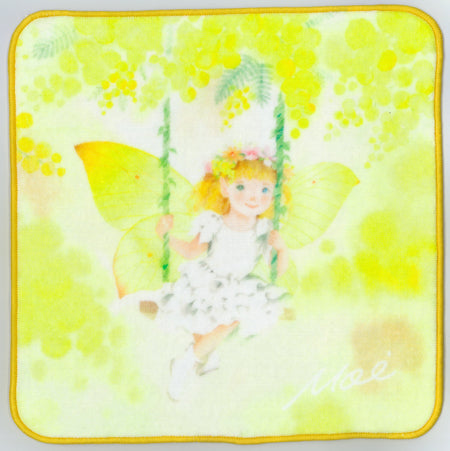 タオルハンカチ07「ミモザの思い出」