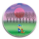 44カラマツ林で(缶バッジ)